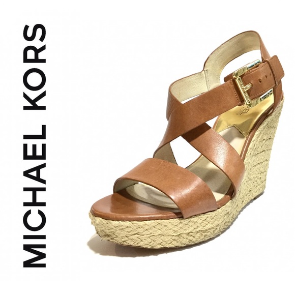 Michael Kors leather wedges rope - Picture 1 of 6
